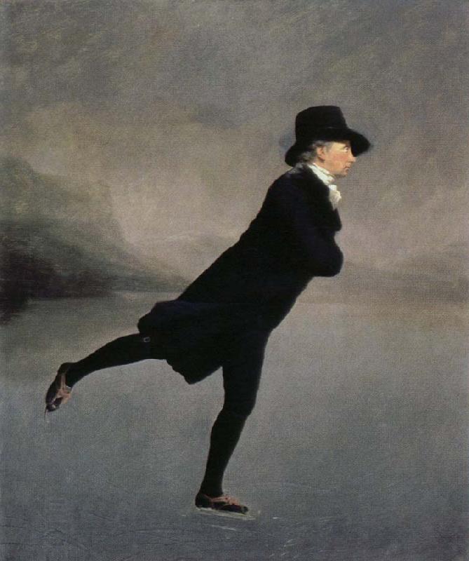 Sir Henry Raeburn the rev.robert walker skating on duddingston loch oil painting picture